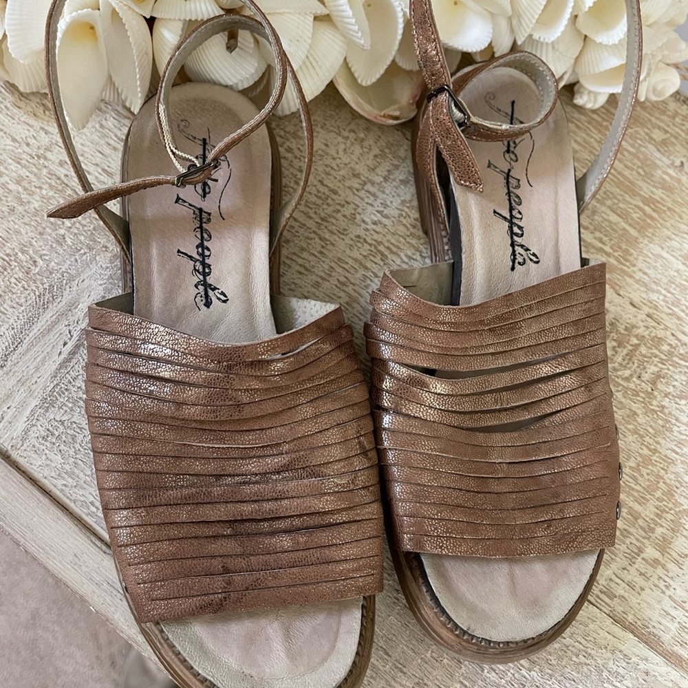 Free People Ankle Strap Sandals Size 7